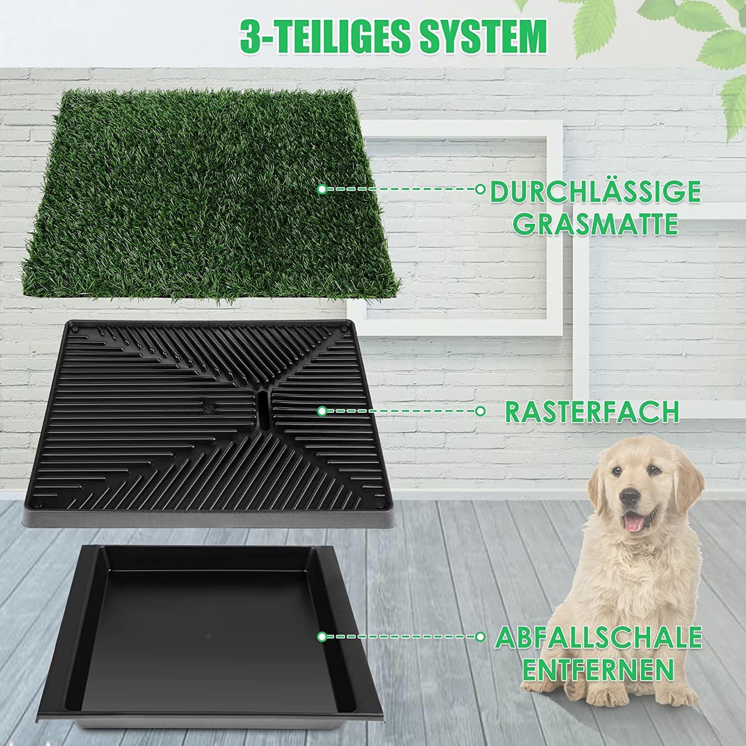 Tapis de toilettes pour chien Matelas d'entraînement en fausse pelouse  portable pour les besoins des animaux, 51 x 76 cm - Costway